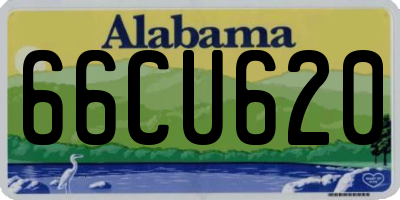 AL license plate 66CU620