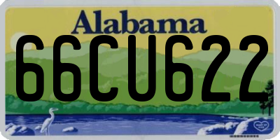 AL license plate 66CU622