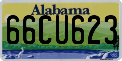 AL license plate 66CU623