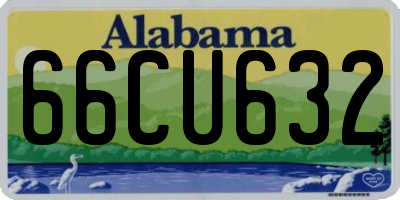 AL license plate 66CU632