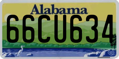 AL license plate 66CU634
