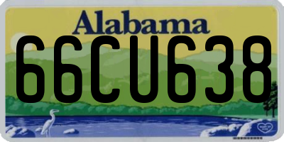 AL license plate 66CU638