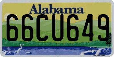 AL license plate 66CU649