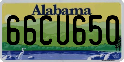 AL license plate 66CU650