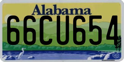 AL license plate 66CU654