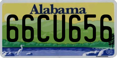 AL license plate 66CU656