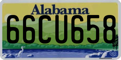 AL license plate 66CU658