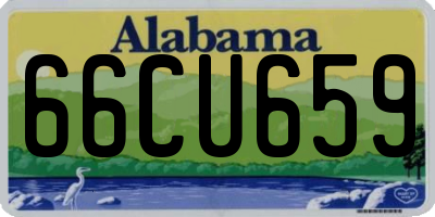 AL license plate 66CU659