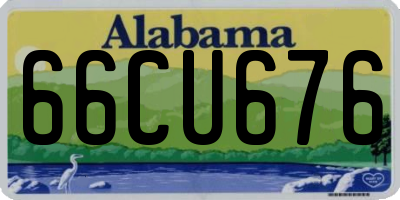 AL license plate 66CU676