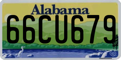 AL license plate 66CU679