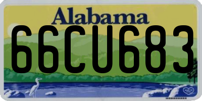 AL license plate 66CU683