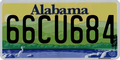 AL license plate 66CU684
