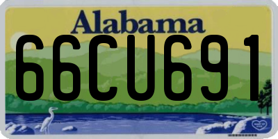 AL license plate 66CU691