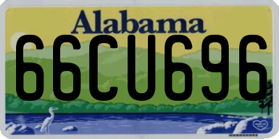 AL license plate 66CU696