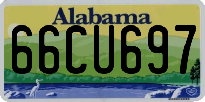 AL license plate 66CU697