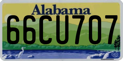 AL license plate 66CU707