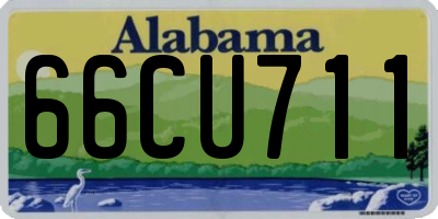 AL license plate 66CU711