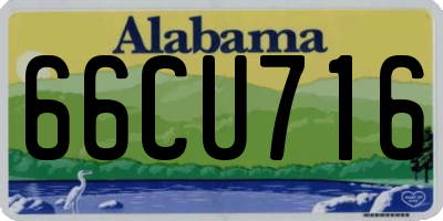 AL license plate 66CU716