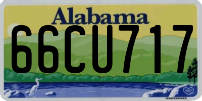 AL license plate 66CU717