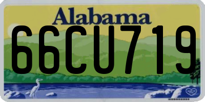 AL license plate 66CU719