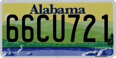 AL license plate 66CU721