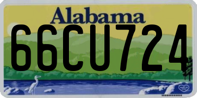 AL license plate 66CU724