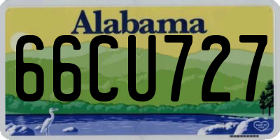 AL license plate 66CU727