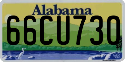 AL license plate 66CU730