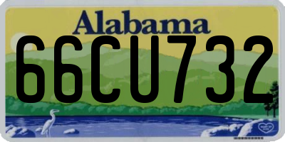 AL license plate 66CU732