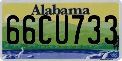 AL license plate 66CU733