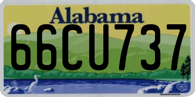 AL license plate 66CU737