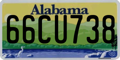 AL license plate 66CU738