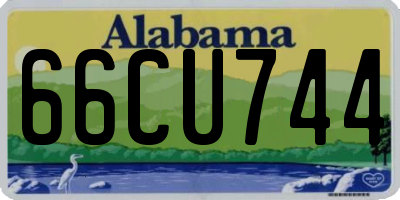 AL license plate 66CU744