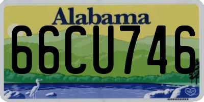 AL license plate 66CU746