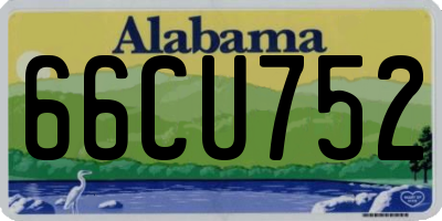 AL license plate 66CU752