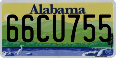 AL license plate 66CU755
