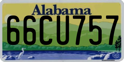 AL license plate 66CU757