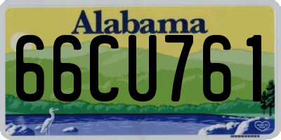 AL license plate 66CU761