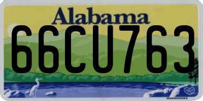 AL license plate 66CU763