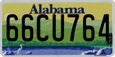 AL license plate 66CU764