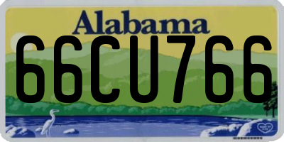 AL license plate 66CU766