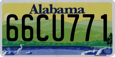 AL license plate 66CU771