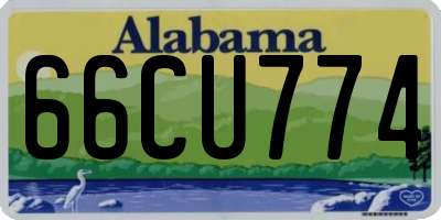 AL license plate 66CU774