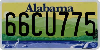AL license plate 66CU775