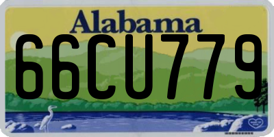 AL license plate 66CU779