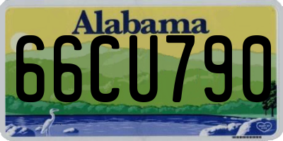 AL license plate 66CU790