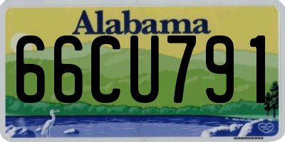 AL license plate 66CU791