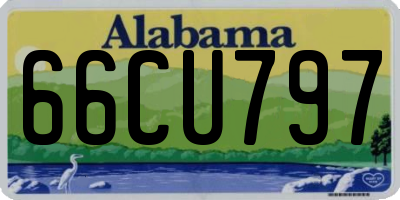 AL license plate 66CU797
