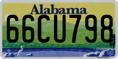 AL license plate 66CU798