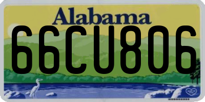 AL license plate 66CU806